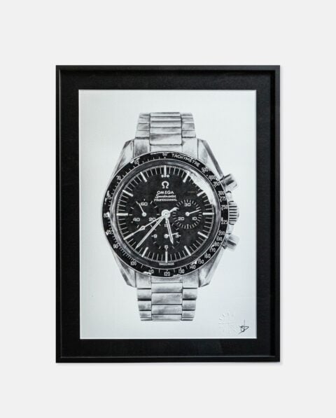 FRAMED PRINT - OMEGA SPEEDMASTER 105.012