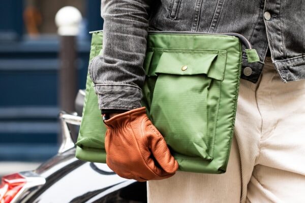 Pochette d'ordinateur - Nylon vert militaire