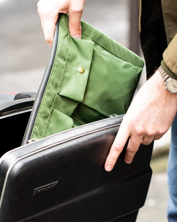 Pochette d'ordinateur - Nylon vert militaire