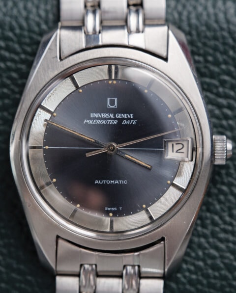 UNIVERSAL GENEVE POLEROUTER DATE AUTOMATIC