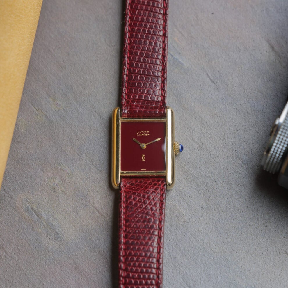 Cartier Tank Must Burgundy