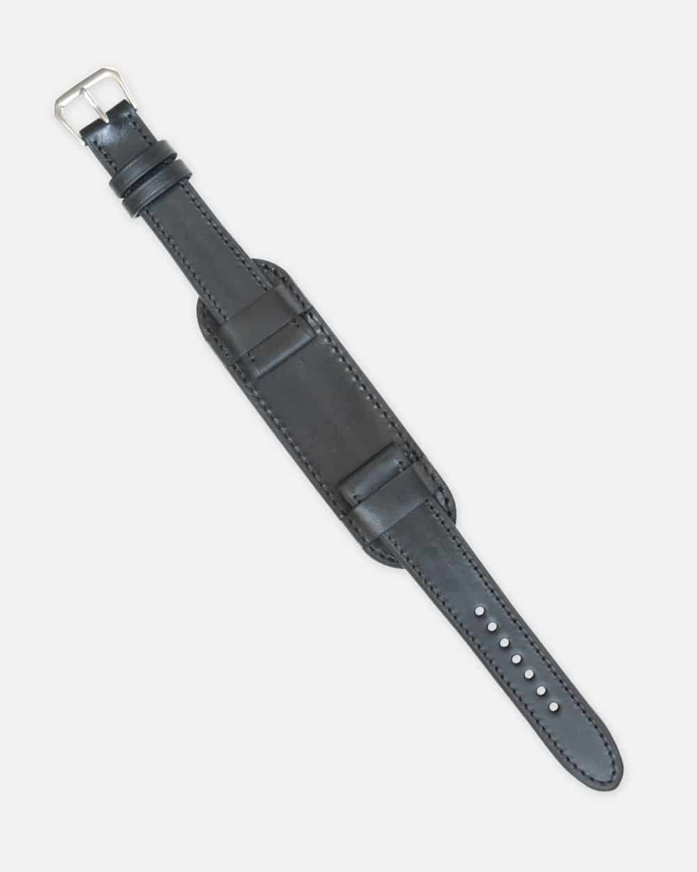 Bracelet montre de remplacement 18mm Noir Structuré