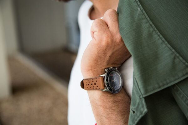 Bracelet de montre rallye - veau marron
