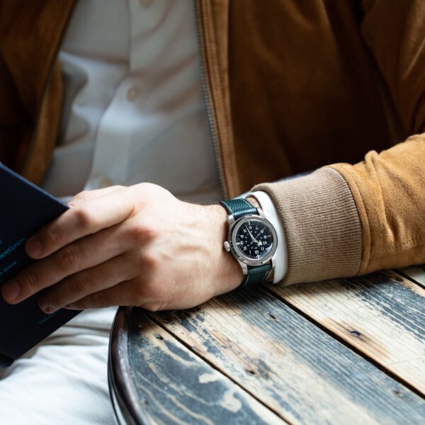 Bracelet de montre cuir grainé - Forest Green
