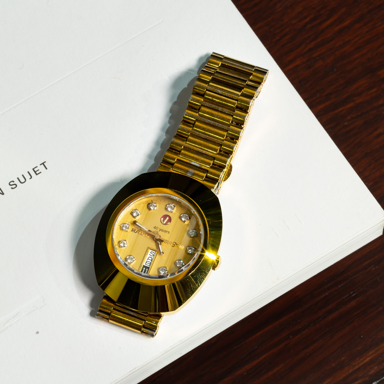 Buy Gold Rado Diastar Watch For Men with Brand Name Box (LT-35)