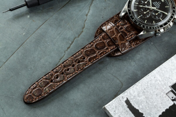 18mm Crocodile-Embossed Black Leather Watch Strap with Black Buckle – Quick  Release | In stock! | Trendhim