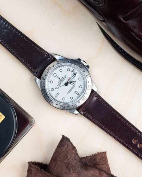 Bracelets de montre - cuir Horween Shell Cordovan - marron