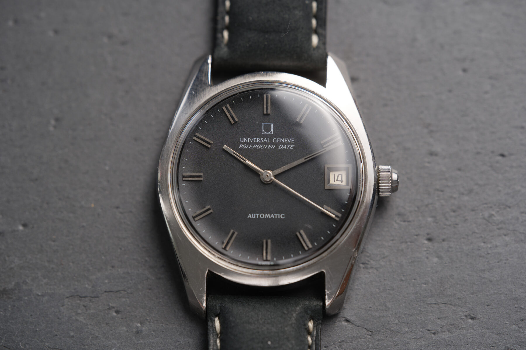 Universal Geneve Polerouter Date Automatic Circa 1970