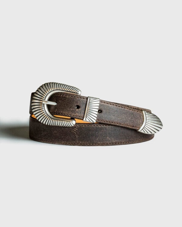 Ceinture Western Cowboy - Cuir marron