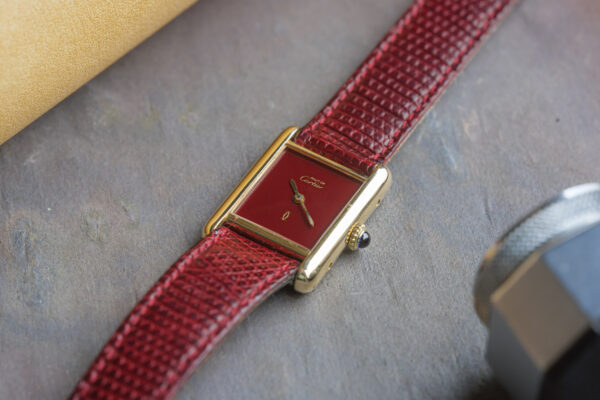 Cartier Tank Must Burgundy